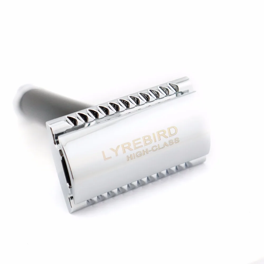Высококачественная Черная Безопасная бритва Lyrebird с двойным краем S1 высшего