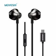 Moveski VT 1 USB C In Ear Earphone ANC Wire Control Headset Type C Digital Earphone Earbuds For Xiaomi Sumsang Huawei