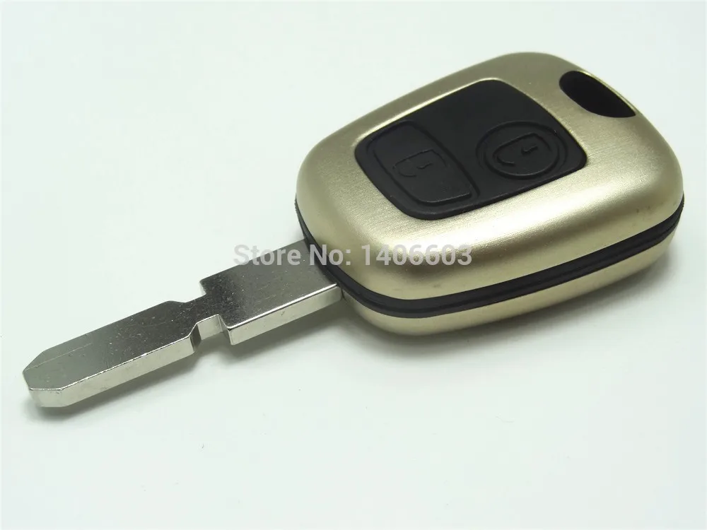 Замена корпус автомобильного ключа дистанционного управления подходит для PEUGEOT 107 207 307 407 206 306 406 чехол для ключей Fob 306 без логотипа