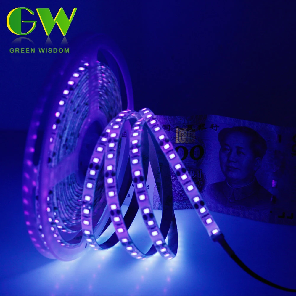 

UV LED Strip 60leds/m 120leds/m Ultraviolet Ray LED Diode Ribbon Purple Flexible LED Tape Lamp For Party Led Strip Black Light