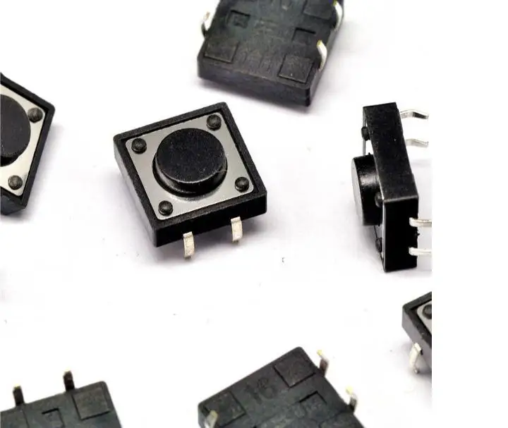 

100pcs 12*12 switch plug-in touch button, 12X12X4.3mm 5 6 7 8 9 10 12mm plug-in switch.