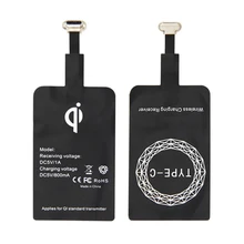 Qi Беспроводное зарядное устройство приемник USB беспроводной зарядный приемник для Android Micro usb type-C мобильный зарядный коврик патч