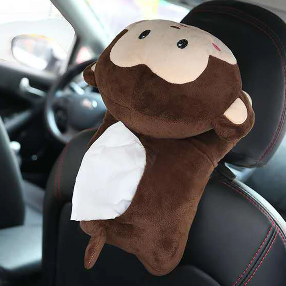 

Universal High Quality Universal Car Armrest Box Tissue Box Cartoon Cute Tissue Box Plush toys Gift