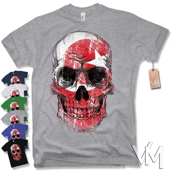 

T-Shirt Skull Turkiye Turkey Deadhead Vintage Football Flag 2019 New 100% Cotton Top Quality Funny O Neck T Shirt
