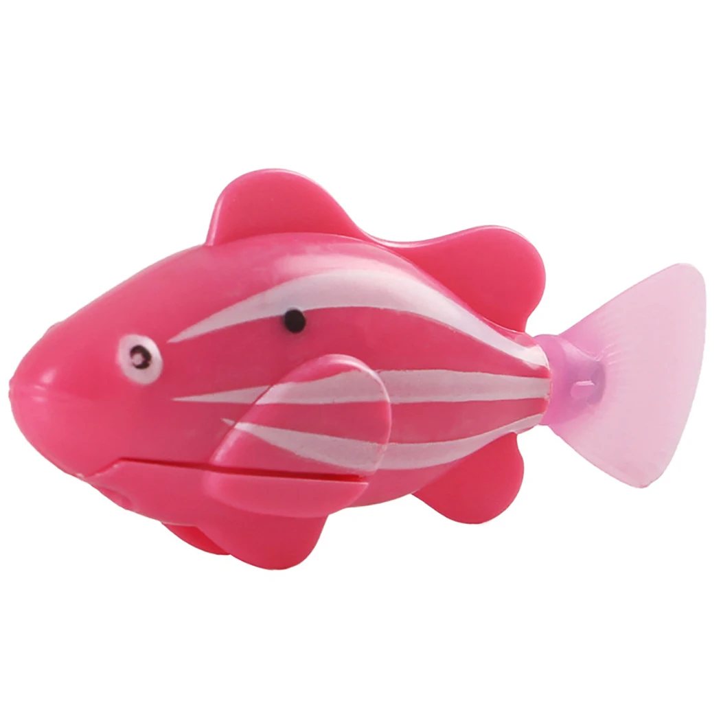 Красный Legendog забавные игрушки для кошек водоактивные светодиоды плавательная рыба игрушка с водных сорняков и отвертка для взаимодействия, поставки - Цвет: Красный