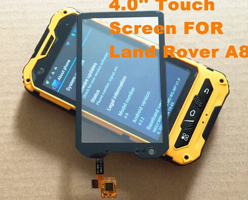 High quality oringal 4 0 inch touch screen For Land Rover A8 Digitizer Glass IP67 Land