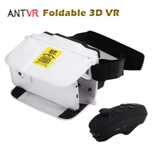 ANTVR Foldable Cardboard 3D VR BOX Virtual Reality Headset 100FOV IPD Adjustable Distortionless for 4.5-6.0inch Smartphones