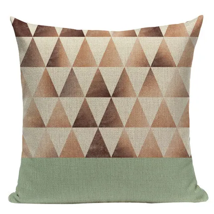 Geometric Tropical Pillow cushion Teal Blue Pillows Decorate Modern Turquoise Green decorative pillow vintage cushion covers - Цвет: 8