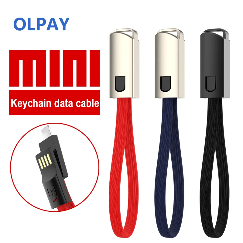 

Multi-Function USB Cable for IPhone/Type C/Micro USB Charging Cable KeyChain Accessory Portable Charging Sync Data Cord Charger