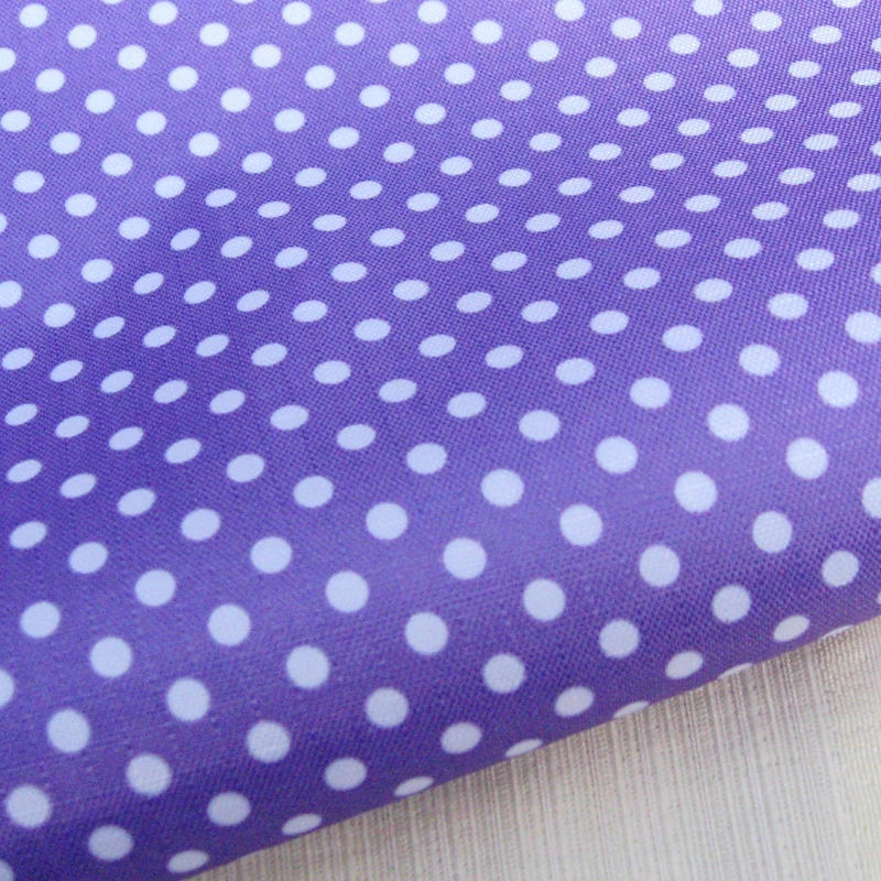 

WF115 - PVC coated waterproof fabric - polka dot on purple