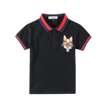 

Baby Clothing 2018 Summer T Shirt for Boys Fashion Brand Design Children Cotton Lapel T-Shirts 2-8Y Boy Tops Kids Clothes