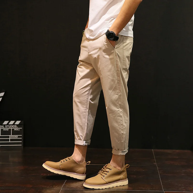 mens cuffed khaki pants