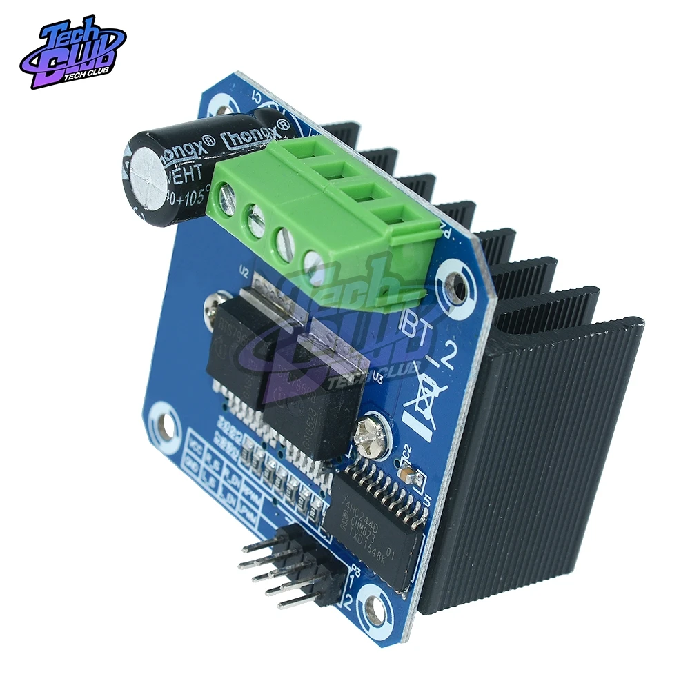 BTS7960B DC 43A Драйвер шагового двигателя двойной h-мост PWM Модуль платы для Arduino Smart Car 5,5 V-27 V мощность