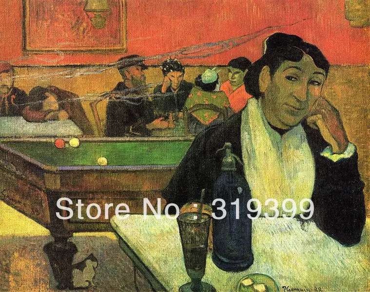 

Oil Painting Reproduction on Linen canvas,Cafe de Nuit, Arles,100%handmade,Free DHL Shipping,Museum Quality