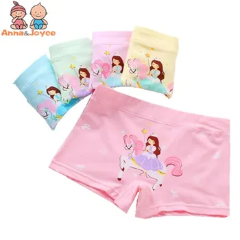 

2pcs/lot Children's Underwear girls Cotton Boxer panties Princess Candy Color boxer Girls Underwear Briefs TNN0188