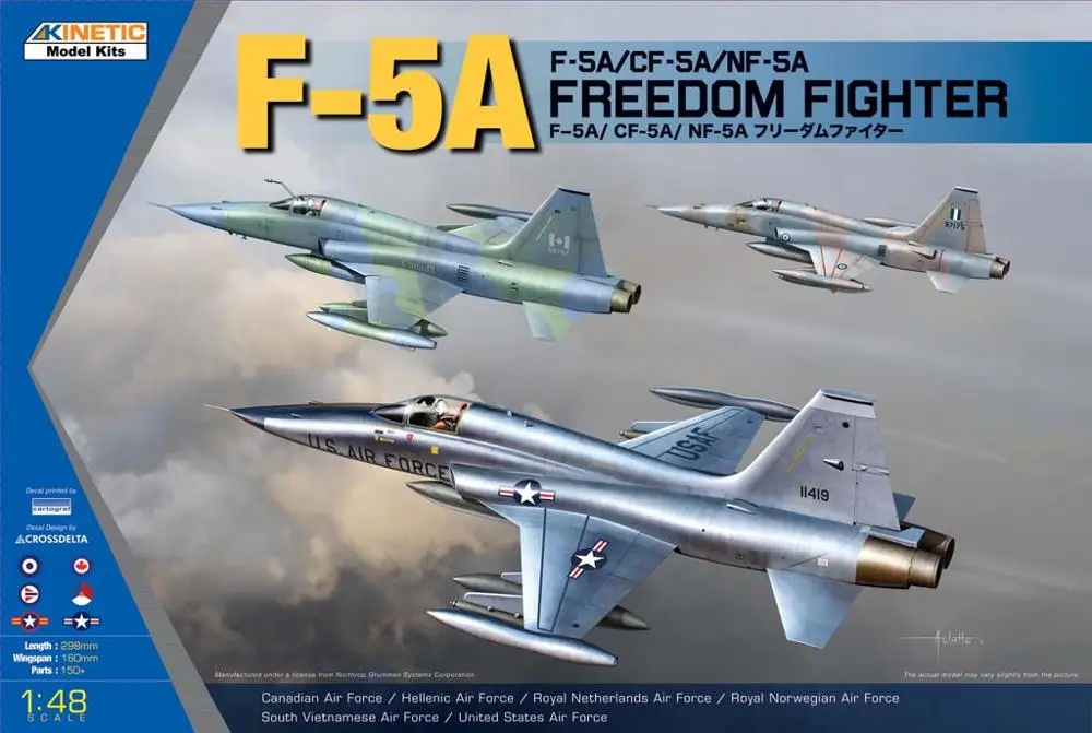 

Kinetic 1/48 F-5A/CF-5A/NF-5A Freedom Fighter Aircraft Model Kit