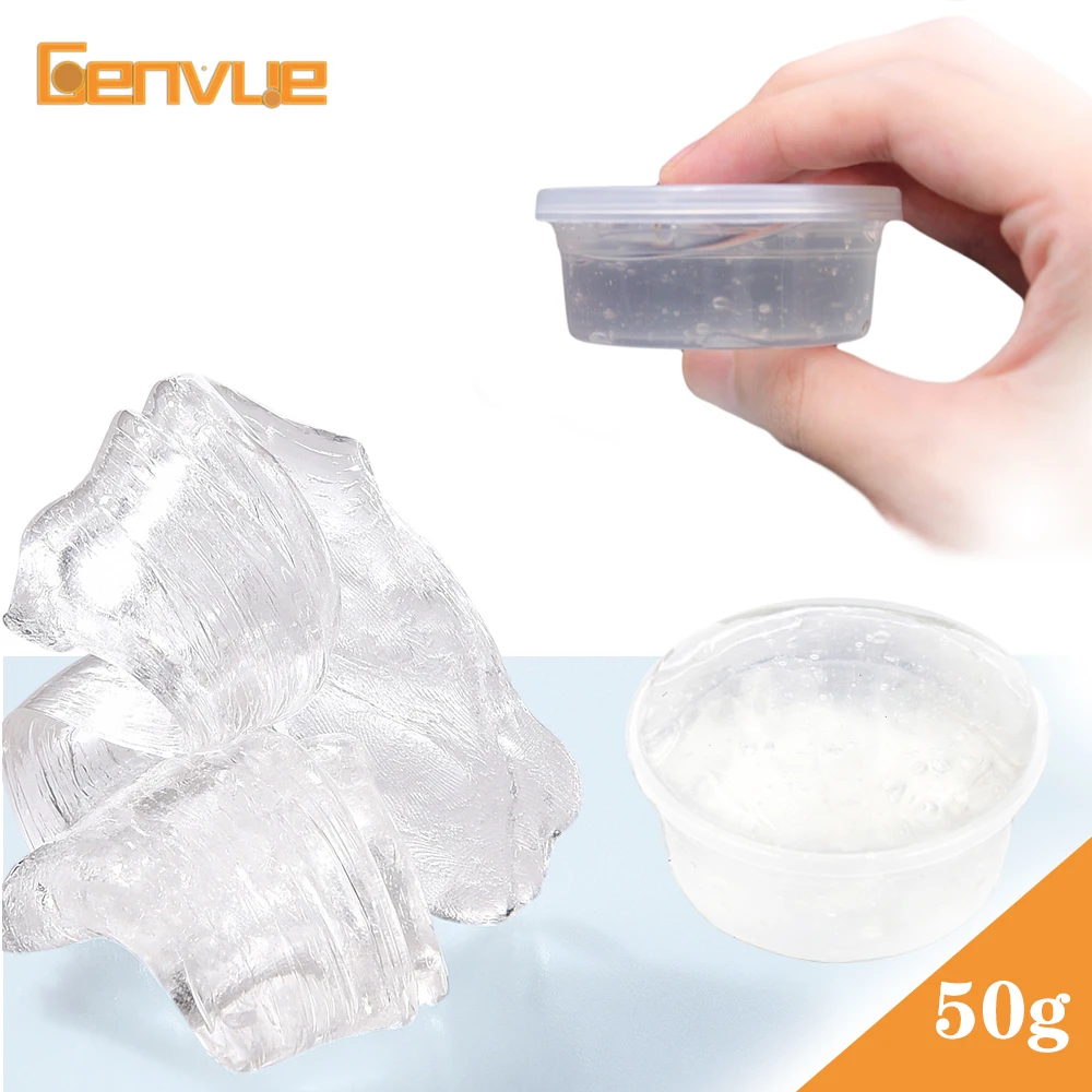 

Transparent Slime Fluffy Toys Crystal Glue for Slime Charms Putty Cloud Slime Plasticine Clay Light Polymer Kids Antistress
