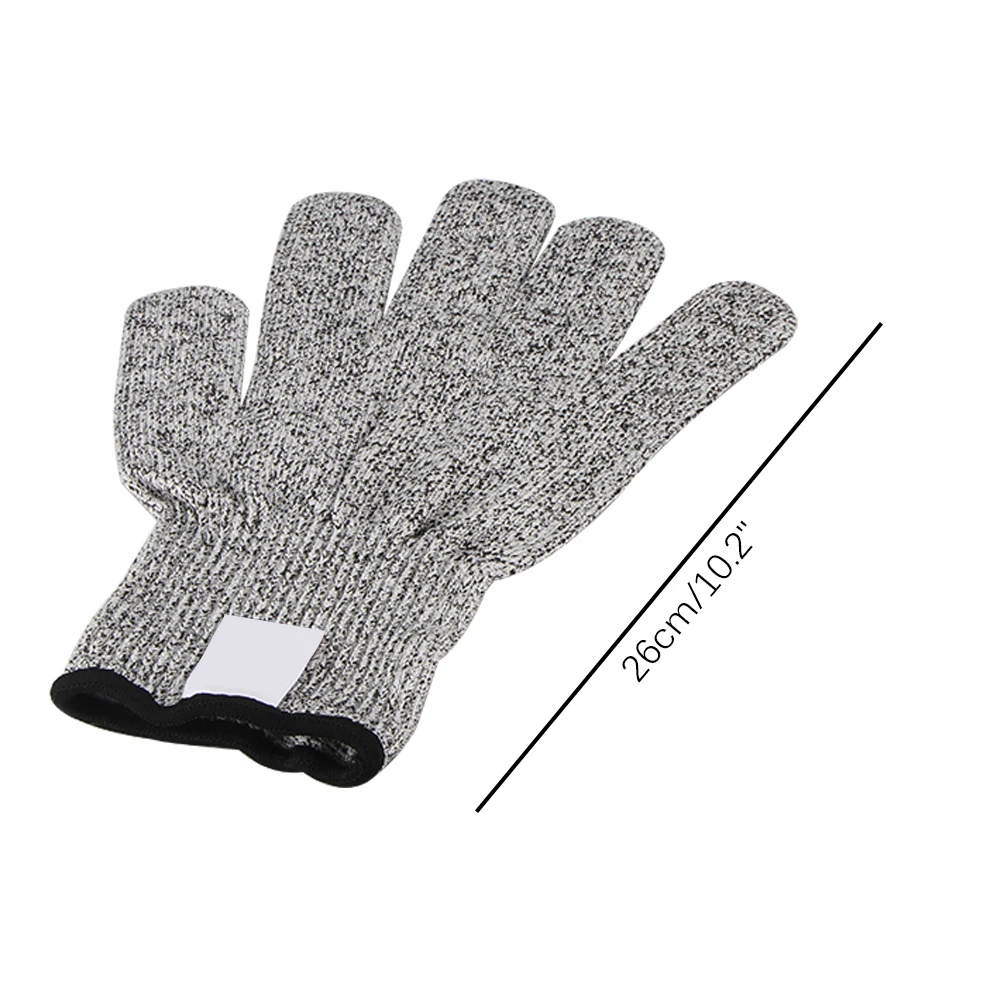 1 пара порезов перчатки Hppe анти-порезные перчатки рабочие перчатки защитные пальцы кухонные мужские износостойкие защитные перчатки