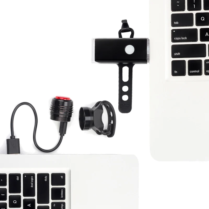 BIKEIN велосипедный светодиодный передний светильник + задний USB Перезаряжаемый