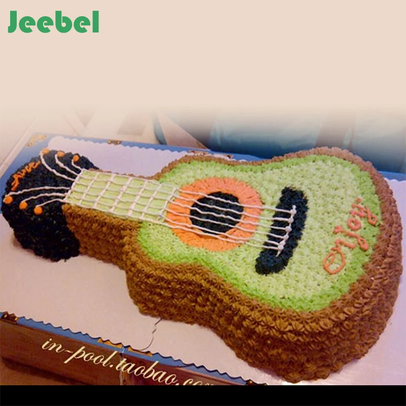 jeebel guitar cake pan musical instruments cake mold tin kitchen guitar cake