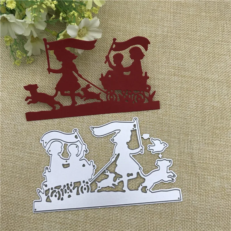 

Carriage men and women Metal Cutting Dies Stencils For Card Making Decorative Embossing Suit Paper Cards Stamp DIY