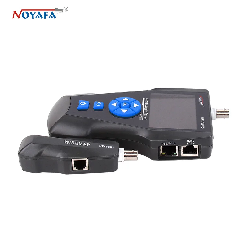 NOYAFA NF-8601S TDR Tester Network Cable Tester Tracker RJ45 RJ11 lan cable length telephone tracker+POE+PING+Voltage detector