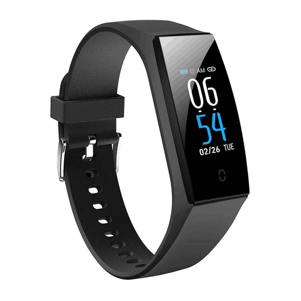 

V18 Bluetooth Color Women Sport Fitness Tracker IP67 Waterproof Smart Watch Blood Pressure Monitoring Heart Rate Smart Bracelet