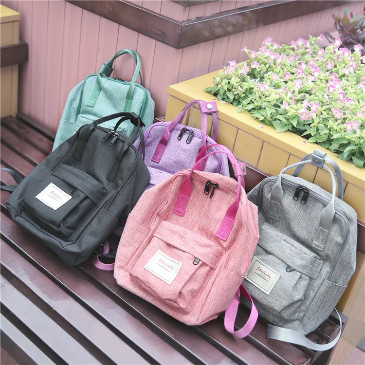 Женские холщовые рюкзаки, школьные рюкзаки для подростков, девочек и мальчиков, повседневная дорожная сумка, трендовый рюкзак, Япония