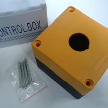 1 шт. 1-позиционная коробка для кнопок пластиковая коробка с кнопкой управления желтая открывающаяся Водонепроницаемая Кнопка 22 мм коробка