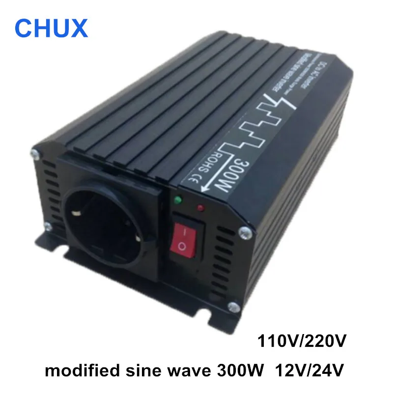 

Modified Sine Wave Inverter 300W Off grid DC 12V 24V to AC 110V 220V Smart Series Solar Power 300W Surge Power 600W