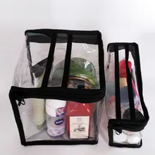 Косметичка для макияжа, дорожная сумка для хранения туалетных принадлежностей, прозрачная водонепроницаемая сумка, чехол-Органайзер