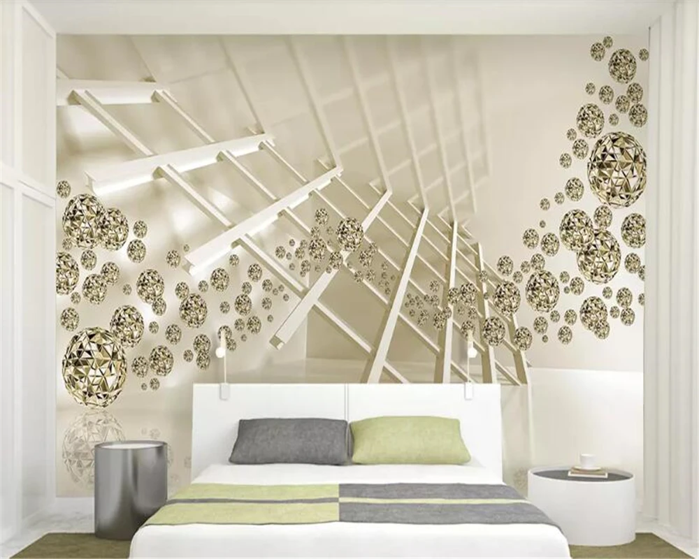 beibehang wall papers home decor Personality space golden ball 3d bedroom mural TV background wall papier peint 3d wallpaper beibehang wall papers home decor Personality space golden ball 3d bedroom mural TV background wall papier peint 3d wallpaper