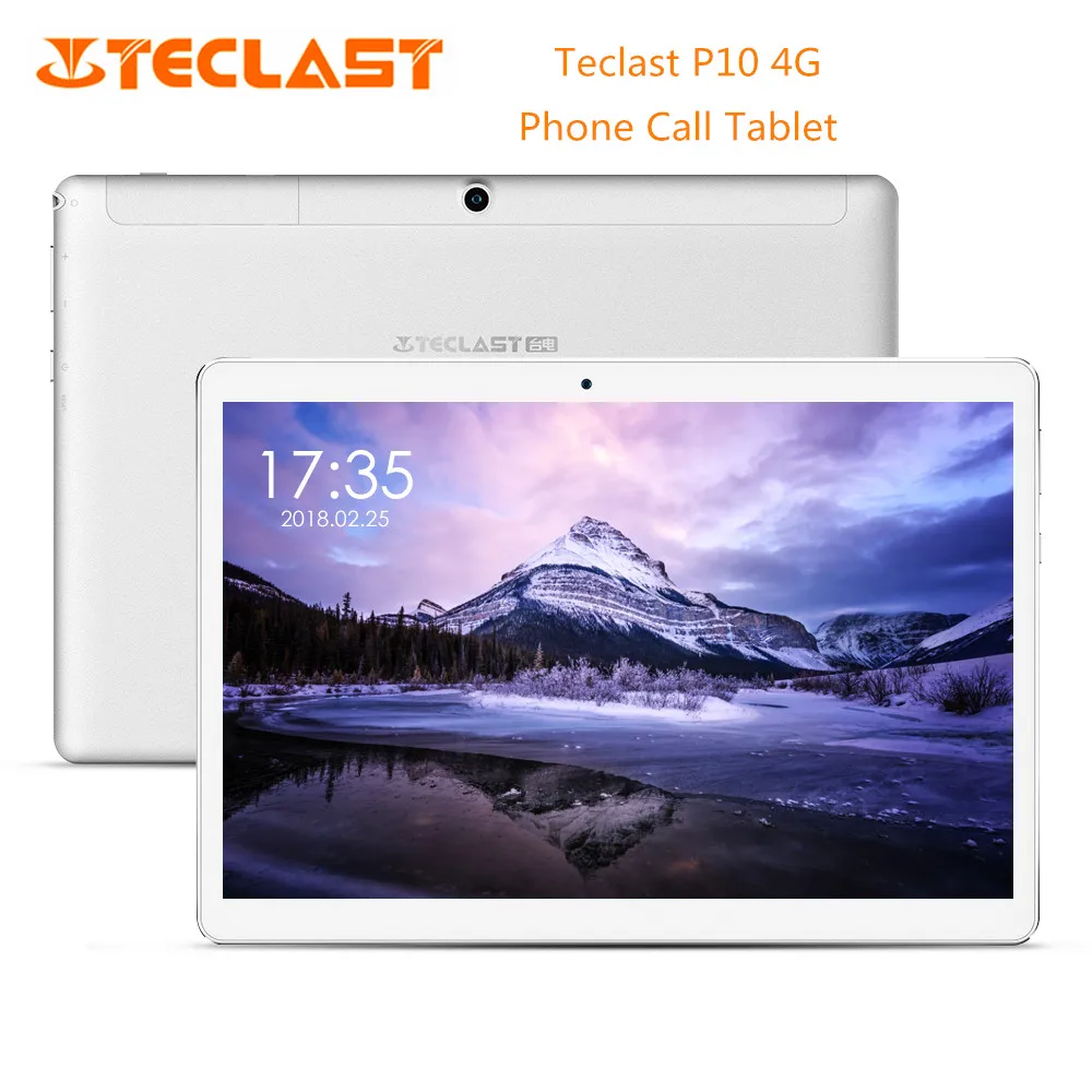 Teclast P10 4G Phablet 10,1 дюймов Android 8,1 MTK 6737 четырехъядерный процессор 2 Гб ОЗУ 16 Гб eMMC 4850 МП камера заднего вида Двухдиапазонная мАч планшетный ПК