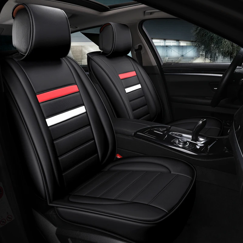 3D car seat protector cover microfiber leather auto covers cushion car accessories stripes four