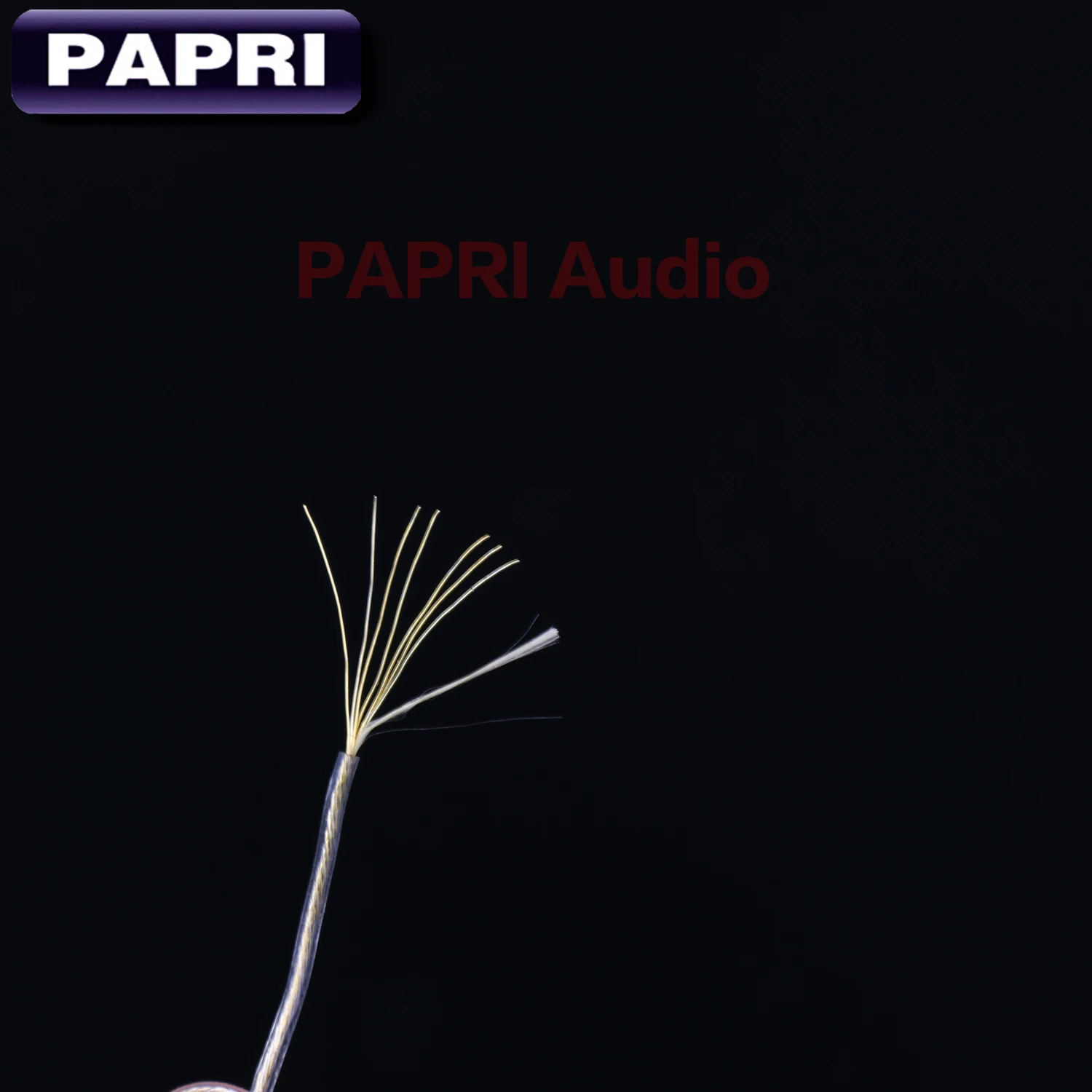PAPRI Newest GR01 Headphone Cable DIY 4N OCC Silver Gold Plated Hifi Audio Line For Upgrade Earphone Wire Litz Structure