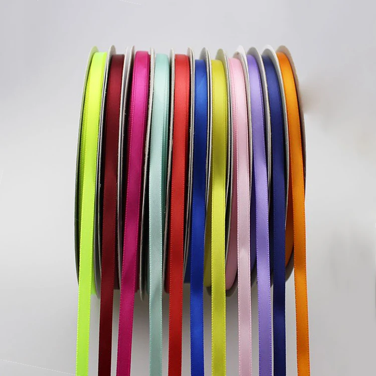 6mm Matte Polyester Satin Ribbon Rope+100yds/Roll/lot Wedding Party