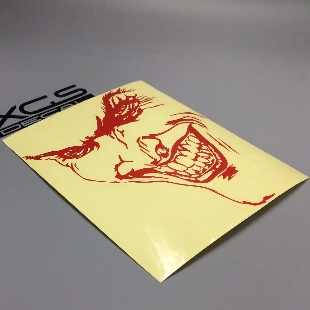 

XGS DECAL Car decal cool motorcycle Joker face motorcycle car truck ebike vinyl cut waterproof sticker