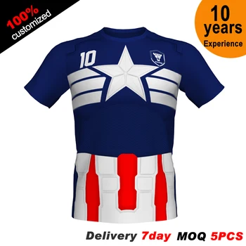 

2019 3d printed 100% polyester all sublimation football t shirt
