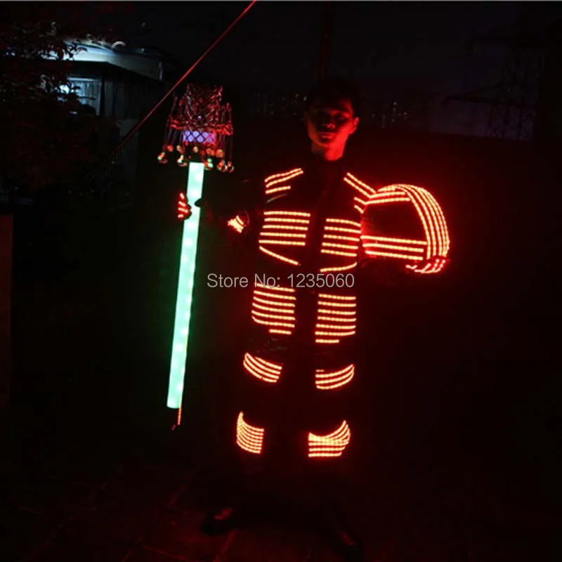 Free-shipping-Creative-Red-Glowing-Robot-Garments-Halloween-LED-Fluorescent-Helmet-Props-Bar-Night-Club-Party (2)