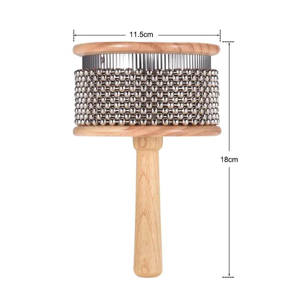 Ручной шейкер Cabasa ударный музыкальный инструмент металлическая бисерная цепь и цилиндр Поп ручной шейкер для классной группы