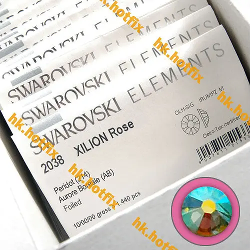 Ss5 Swarovski элементы AB перидот ( 214 ) 432 шт. нет исправлений горный хрусталь ясно