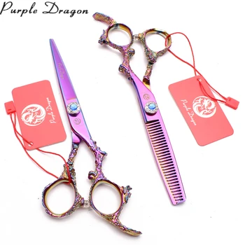 

5.5" 6" 440C Multi-Color Dogs Scissors Straight Scissors Thinninng Shears Pet Scissors Animal Shears Puppy Grooming Shears Z9005
