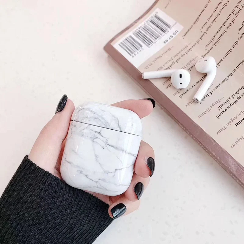 Чехол для AirPods 1 поколение мраморный мультяшный медведь|Сумки телефона| |
