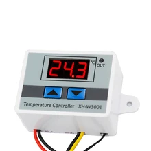 W3001 Microcomputer Digital Temperature Controller Temperature Controller Intelligent Electronic Temperature Control Switch microcomputer temperature controllers for mobile cold room or island freezer and deli cabinet in supermarket