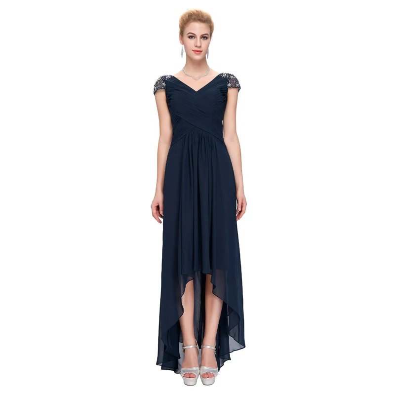 Longue Robes Mousseline Soirées Up Élégant De Soie Nouvelles cou Femmes Proms Parti V Gala Cérémonie Gratuating Diamants 71 Pour Marine Robe En Bleu 2018 Date qvCwER