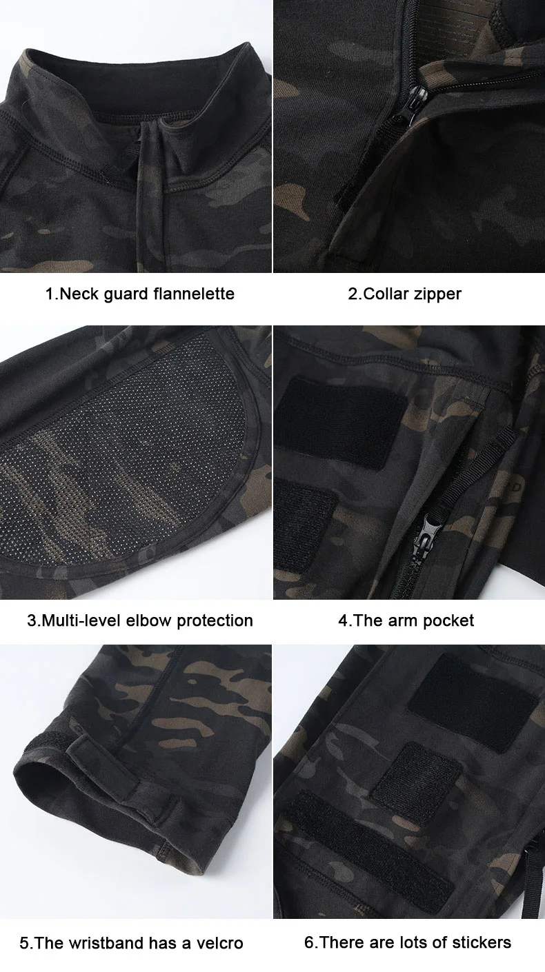 Kryptek Typhon Camo Army Military Tactical Shirt Men Camouflage Quick Dry Hiking T Shirt Outdoor Hunting Combat Shirts