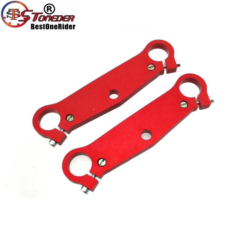 STONEDER Red Front Fork Triple Tree Clamps Plate For Chinese 47cc 49cc Mini Moto Pocket Bike Cags Mx-3 GP-RSR MTA1 MTA2 A1 A2 A3
