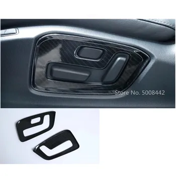 

For Mazda CX-5 CX5 2017 2018 2019 2020 Car Sticker Cover Detector Seat Carbon Fibre Adjustment Knob Button Switch Trim 2pcs