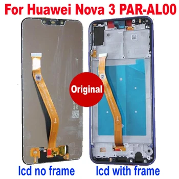 

Original LCD Display Touch Screen Digitizer Assembly with frame For Huawei Nova 3 PAR-AL00 PAR-LX1 PAR-LX9 PAR-LX1M sensor