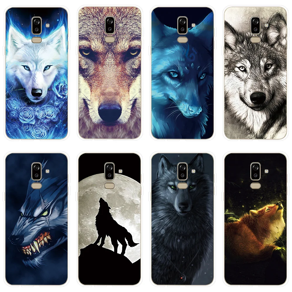 Чехол для телефона Samsung Galaxy J4 J6 J8 2018 J2 Pro Wild Wolf J1 J3 J5 J7 Prime 2017 2016 2015 чехол |